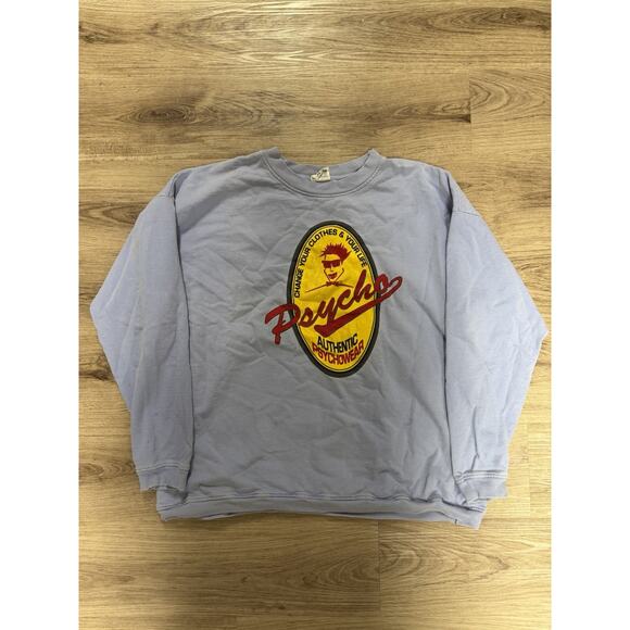 90’s Chicago Psychographic Records Crewneck RARE SKATE HIP HOP Fits Xl/2x - Picture 1 of 3
